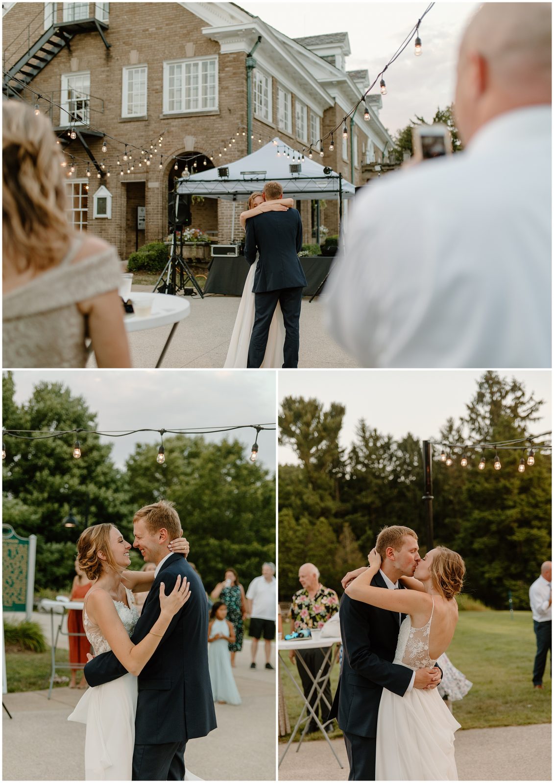 Photos of first dance at wedding