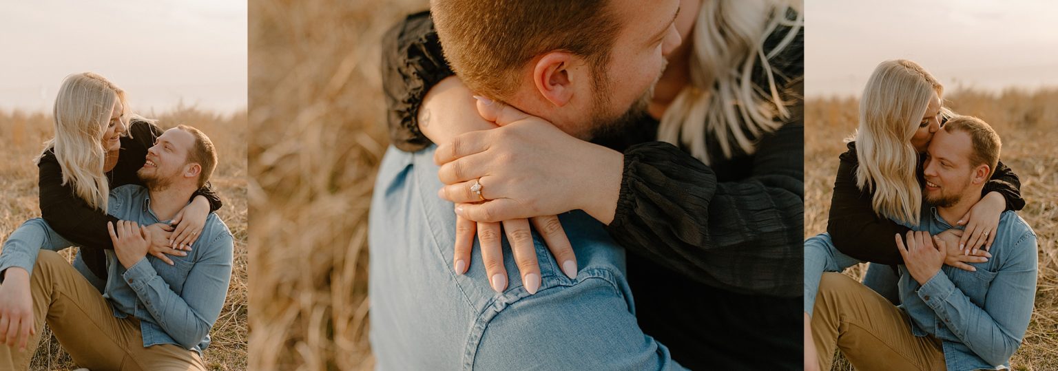 Beach Engagement Photos at Tunnel Park Beach Holland, MI
